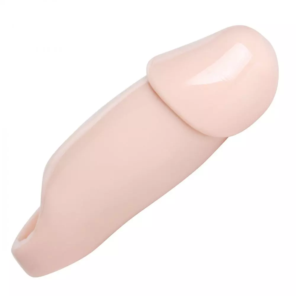 Size Matters 2" Really Ample Wide Penis Enhancer Sheath In Flesh